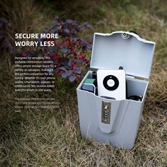 ポータブル ABS ビーチパスワードバケツモバイルストレージパスワードボックスアウトドアスポーツストレージボックス電気自動車防雨クロスボーダー 0
