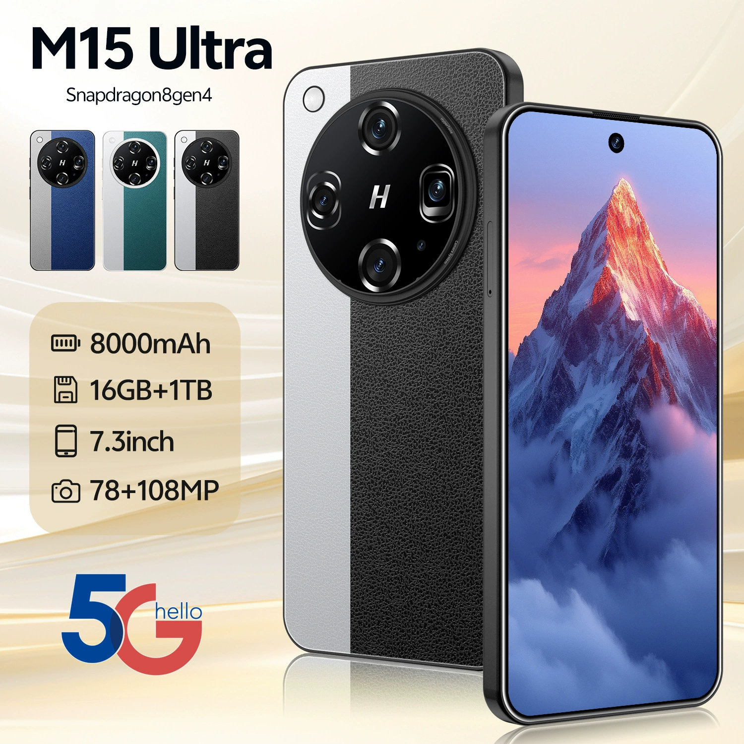 Новый смартфон M15 Ultra 16+1T Android, оптовая партия, заводская цена