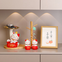 Creative Lucky Cat Key Storage Ornaments Entrance Entrance Home Desktop Decorations Housewarming Gifts
