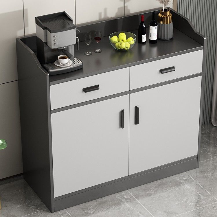 [Store Manager Recommendation] Tea Cabinet, Storage Cabinet, Sideboard, Modern Simple Gray Living Room Wall-Mounted Integrated Storage Cabinet