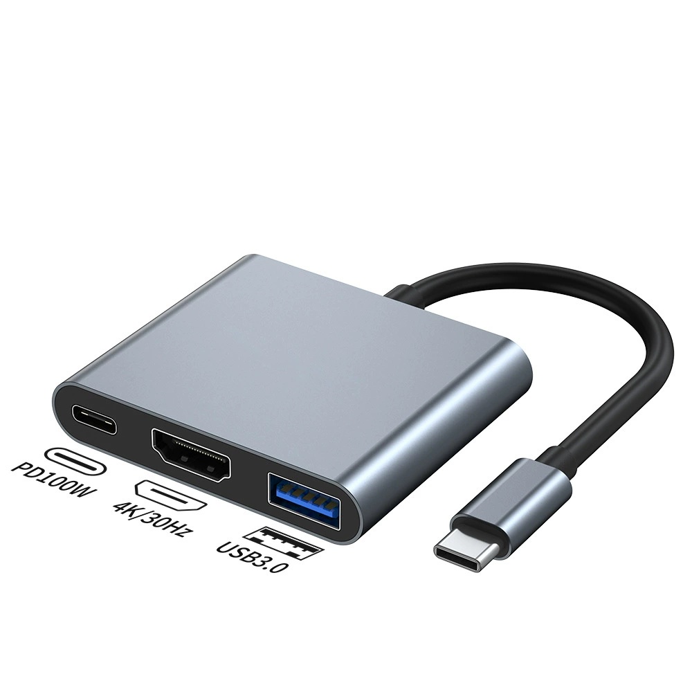 Граница продажи на Amazon популярный USB-C хаб трехвartsий расширительный док 4K60Hz расширение док USB-C