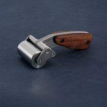 Nattools重型不锈钢滚轮滚胶轮 DIY皮革手作皮具滚筒630g/60mm