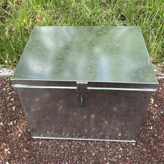 做大號大碼白鐵皮箱子帶鎖五金工具箱錢款票據文件櫃儲物收納