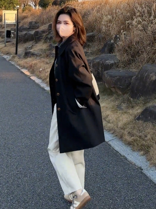 风衣外套女中长款2025年新款春秋季韩版宽松显瘦时尚休闲气质大衣|undefined