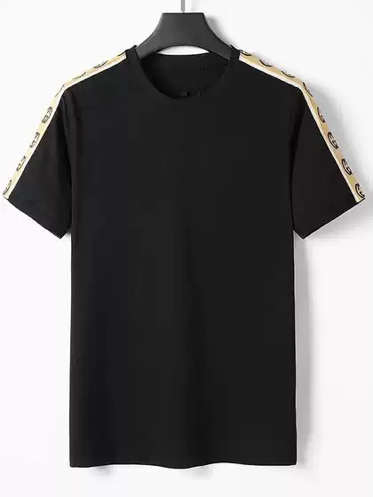 Short sleeve men's summer new T-shirt men's fashion trend bottoming shirt crew neck in stock foreign trade explosions a generation of hair