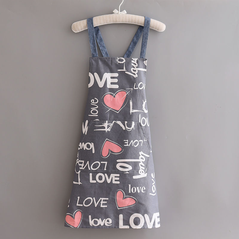 코튼 캔버스 크로스 스트랩-그레이 러브