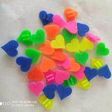 厂家直销自行车童车辐条装饰彩珠，童车配件爱心形状款。