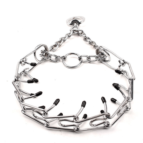 Manufacturer metal iron detachable dog training chain stimulation neck collar collar pet supplies dog necklace