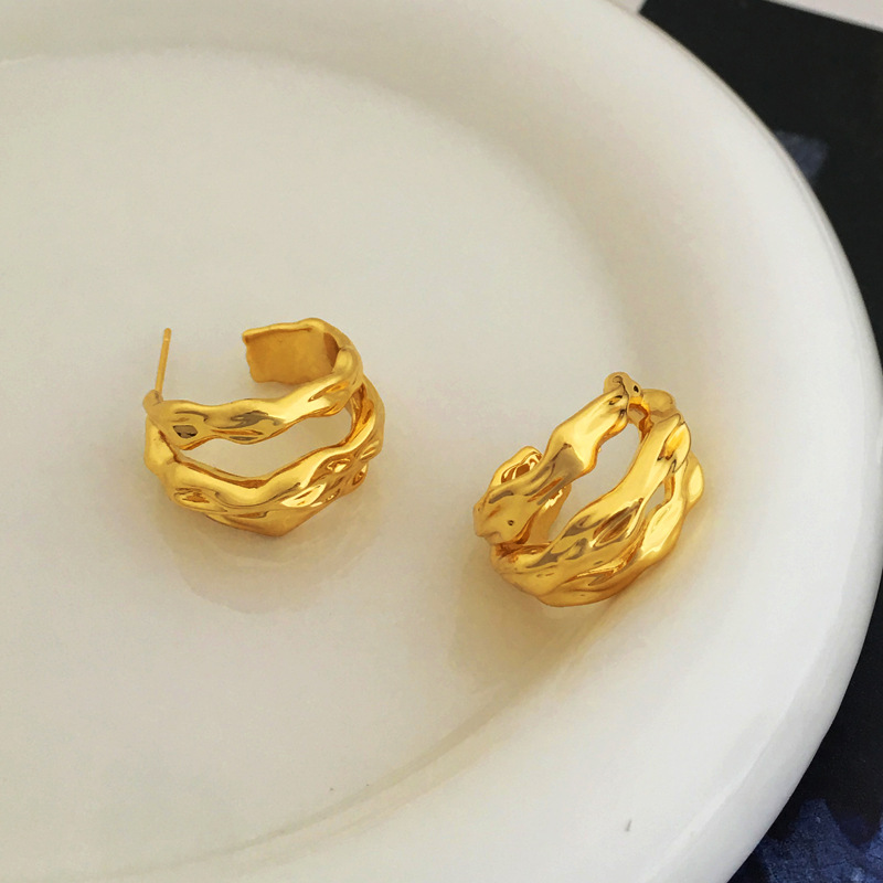 Fashion Geometric Copper Earrings Plating Copper Earrings