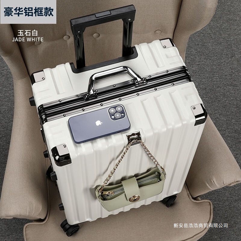 Luggage Suitcase, Sturdy and Durable, Trolley Case with Silent Wheels, Aluminum Frame, Travel Suitcase for Men and Women, Student Password Suitcase, Large Capacity, Sturdy