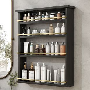 Room storage rack perforated non-perforated dual-purpose cosmetics storage rack wall hanging bathroom washstand toilet