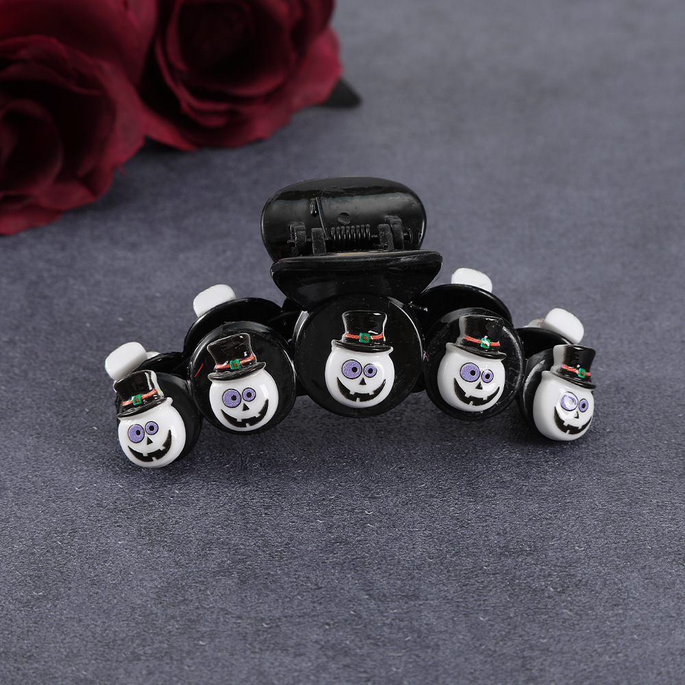 Fantasy and Strange Orange Pumpkin Magic Wizard Hat Children's Bizarre Hairpin Party Cute Hair Accessories_voghion.com