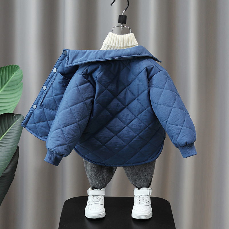 Chaqueta acolchada de algodón para niños, chaqueta acolchada de algodón ligera para temporada de invierno, estilo extranjero, para bebés_voghion.com