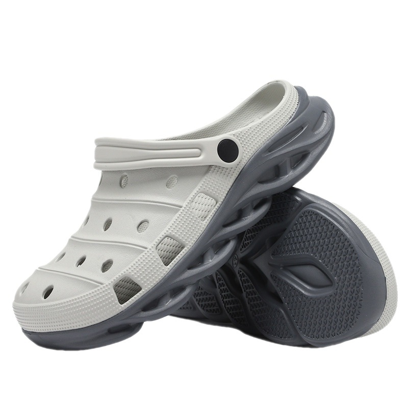 AIBEIJIA 2023 여름 새 샌들 경량 비치 웨이딩 홀 신발 캐주얼 패션 남성용 미끄럼 방지 BAOTOU 슬리퍼