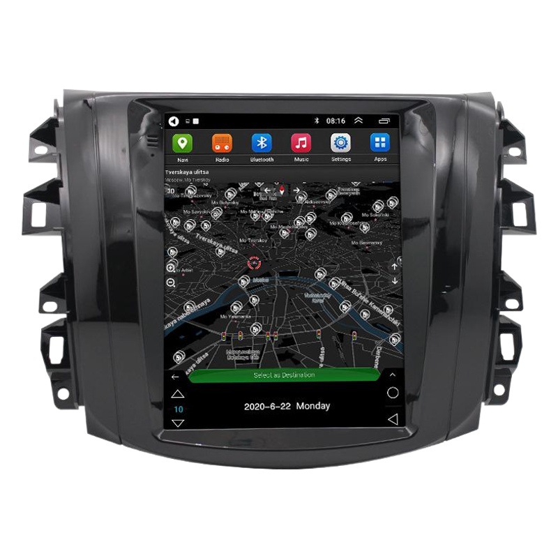 Para Nissan Navara Toda (pantalla vertical) coche Android navegador WIFI Nissan Navara Toda