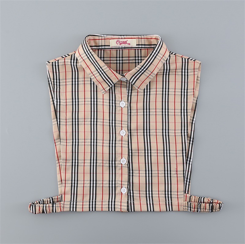 spring and autumn lattice Large False collar sweater decorate False collar Shirt collar False collar A generation of fat