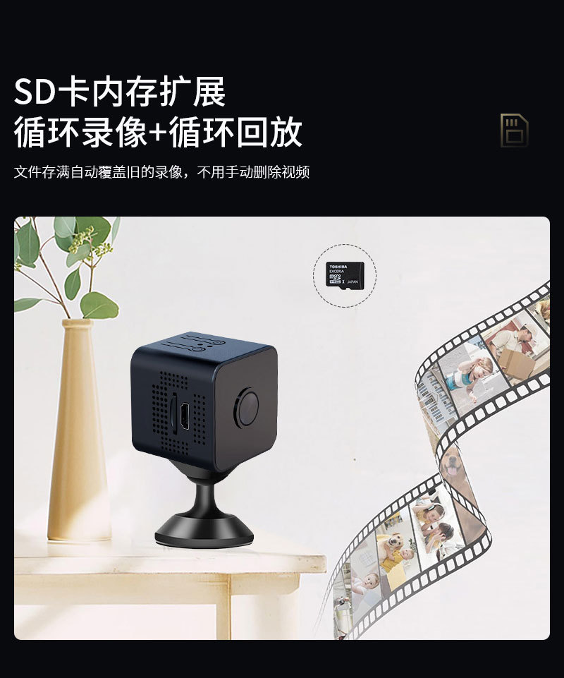 X1 wireless high-resolution smart camera wifi surveillance night vision smart remote home camera