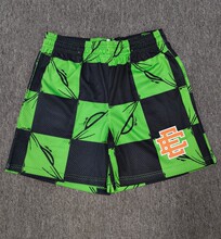 EE print mesh drawstring shorts e177 detail