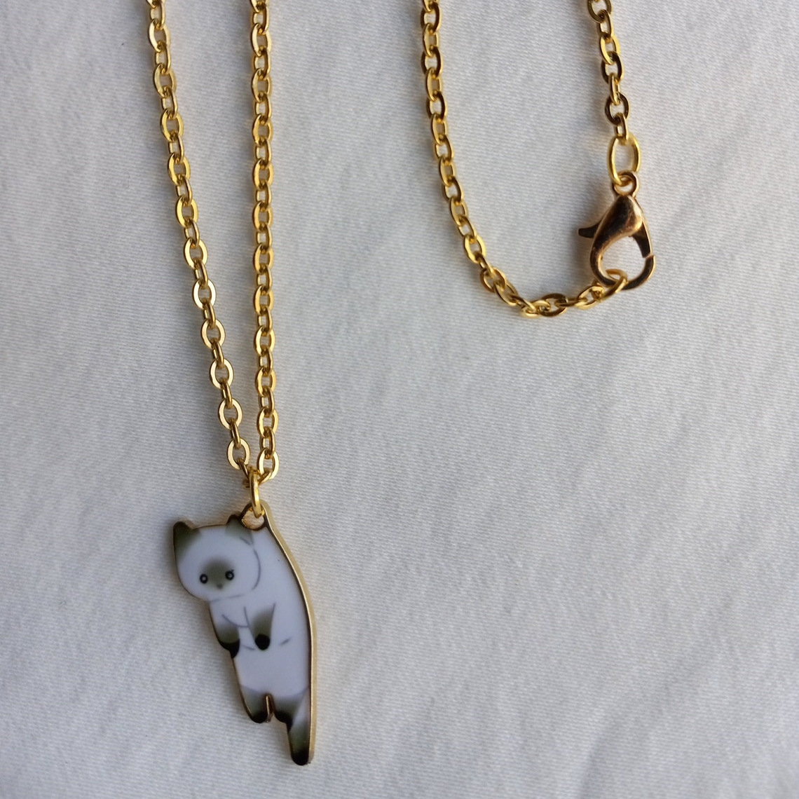 Fashion Cat Alloy Enamel Womenu0027S Pendant Necklace 1 Piece