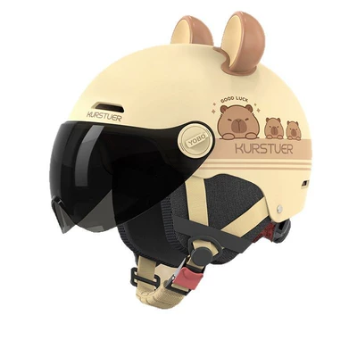 Motorcycle Half Helmet, Detachable Ear, Motosiklet kaskı (dəbilqə)