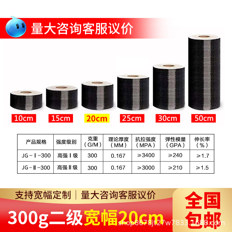 카본클로스 300g 2급 폭 20cm