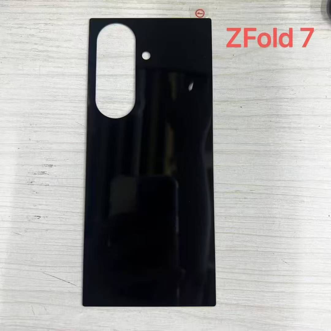 Aplicable al teléfono móvil Samsung ZFOLD7 6 cubierta trasera Samsung serigrafía negra 5 vidrio templado 4 película trasera resistente a los arañazos