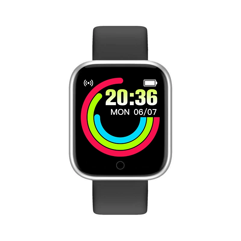 Smart bracelet Y68, 1.44" color screen, heart‑rate monitor, compact sports band