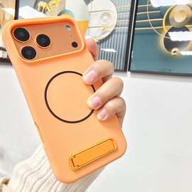 液态硅胶17Pro Max磁吸充电手机壳适用苹果17pro保护套一体支架