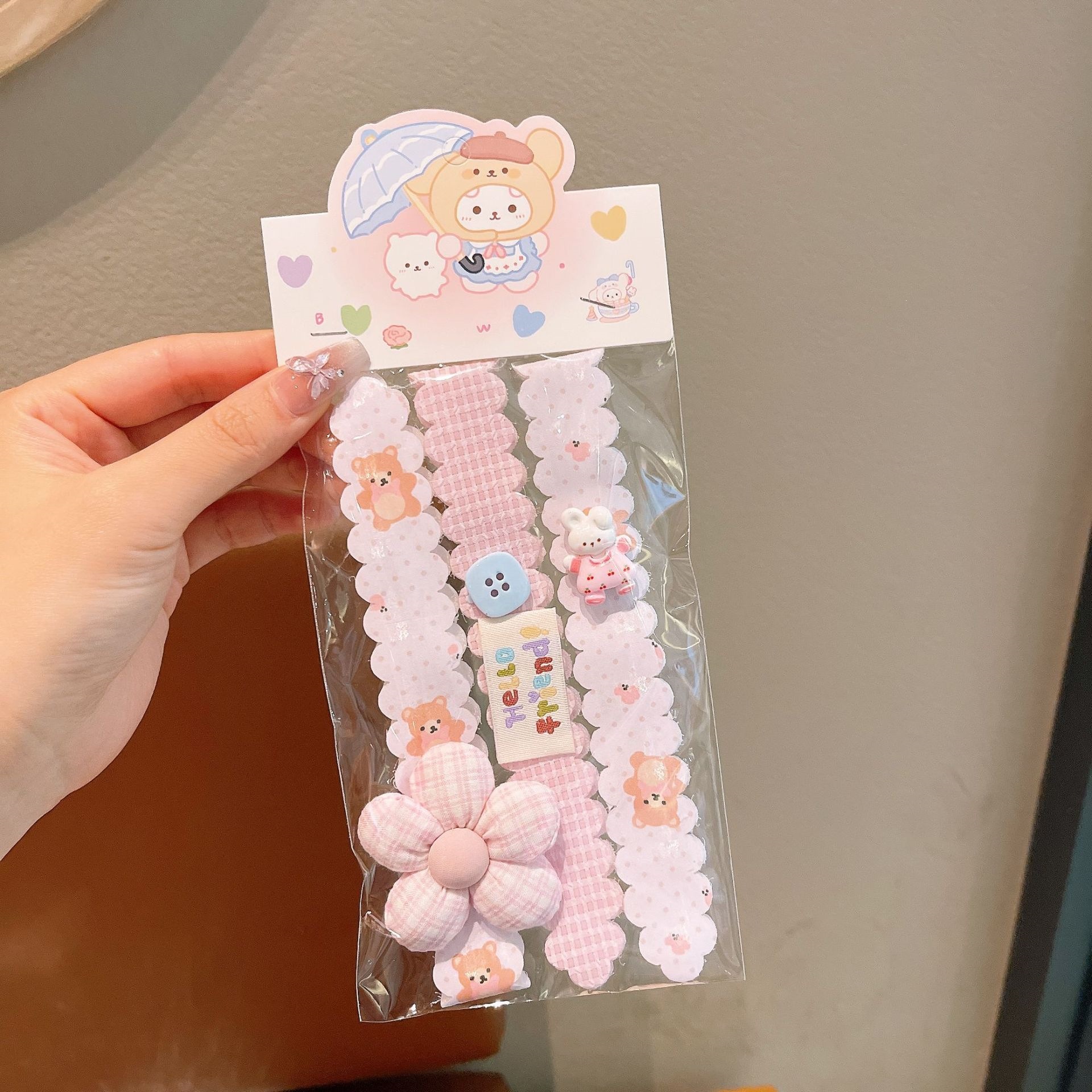 Flores de punto para niños velcro clip para el cabello bandas de cabello para bebés pestañas toque de cabello para niñas correa para el cabello