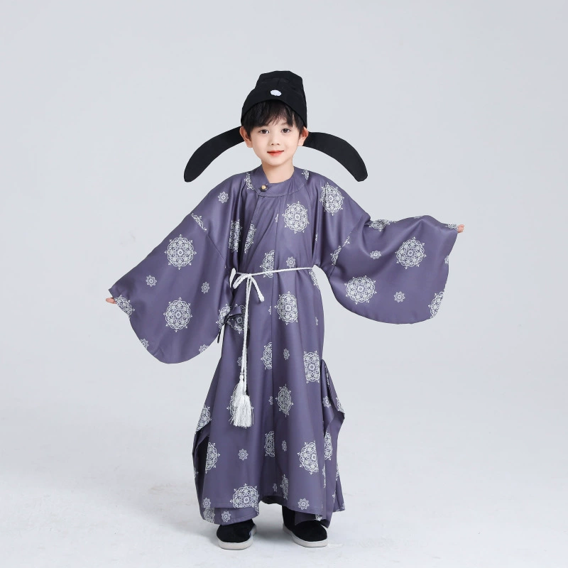 Мальчик Hanfu Ming с круглым вырезом, новый ребенок, мальчик, мастер, китайский стиль, китайский стиль, весна, лето, новый