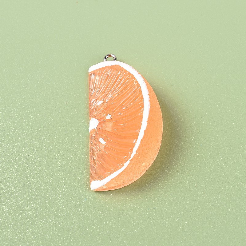 1 Piece 2.2*4cm 2.5cm Resin Lemon Orange Pendant display picture 6