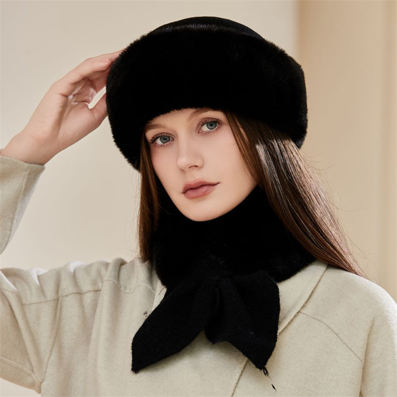 Gorro ushanka y cuello térmico para hombre peluche invierno_voghion.com
