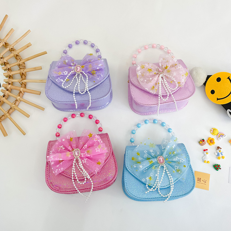 2025 mochila coreana para niñas, princesa de moda, bolsas de mano para niños, bolsas de perlas para niñas, bolsas de cambio, accesorios