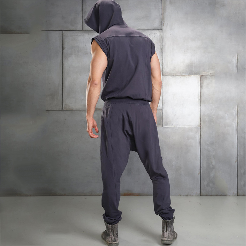 Men's Solid Color Pants Sets Men's Clothing display picture 3