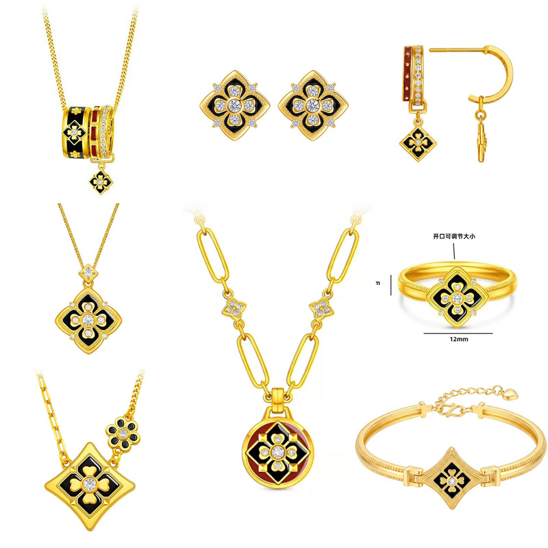 Popular item on Xiaohongshu: Sand gold multi-flower four-leaf clover bracelet, vintage light luxury with a high-end feel, same style as Zhao Lusi's flower necklace Popular item on Xiaohongshu: Sand gold multi-flower four-leaf clover bracelet, vintage light luxury with a high-end feel, same style as Zhao Lusi's flower necklace