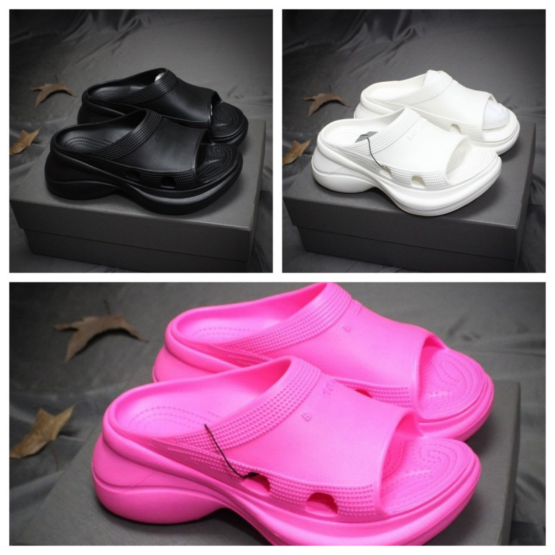 Pure Original Paris Summer Women's Versatile Fashionable Thick-Soled Height-Increasing EVA Soft-Soled Lightweight Slip-On Casual Shoes