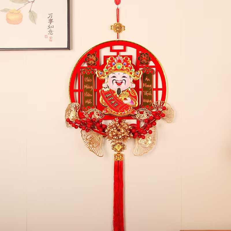 2026 年馬アクリルシートライトシェイキングヘッド富の神ペンダント中国の富の神ベトナム版外国貿易ペンダント装飾|undefined