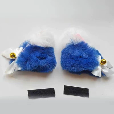 Motosiklet dəbilqələri, Bell and Cat Ears, Gradient - dark-bluewhite