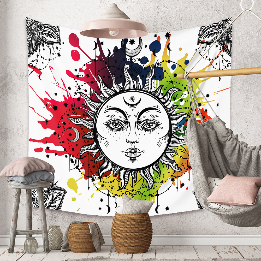 Home Cross-border Bohemian Tapestry Room Decoration Wall Cloth Mandala Decoration Cloth Tapestry display picture 64