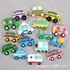 Car, resin with accessories, cream phone case, fridge magnet, ink pad, accessory, handmade