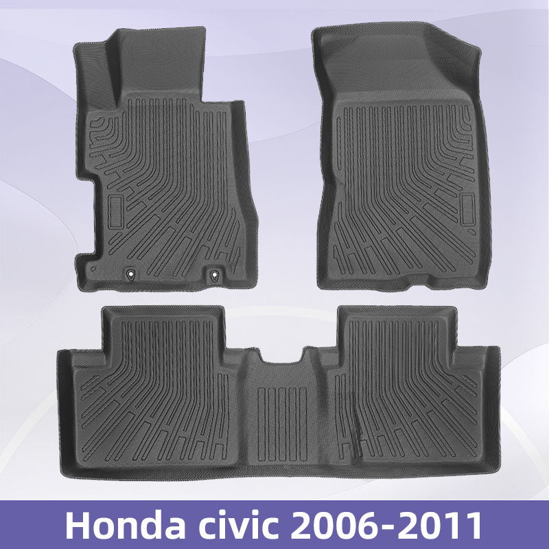 Aplicable a Honda Civic 2006 - 2011 TPE Foot Pad 3D All Weather Material Backpack Pad