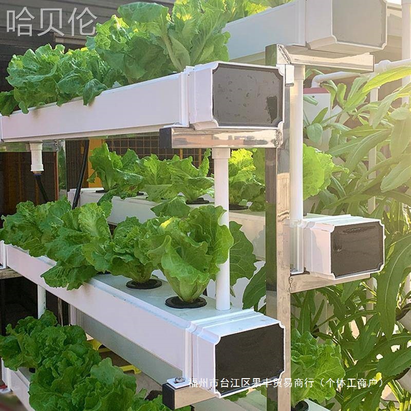 垂直架水耕设备蔬菜NFT种植无土栽培多层草莓种菜机阳台水培双面