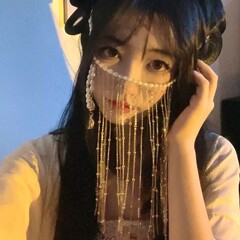 漢服の面のカーテンの古風なベールのフリンジの耳の子供の髪飾りの面のカーテンは顔の髪飾りの時代の装飾品を覆います。