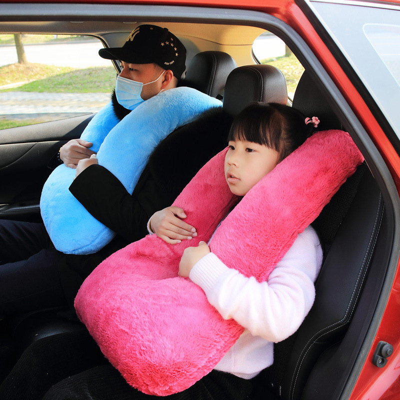 Multifunctional Car U-shaped Pillow Cushion Pillow Plush Toy Anti-collision Car Sleeping Artifact Birthday Gift for Women