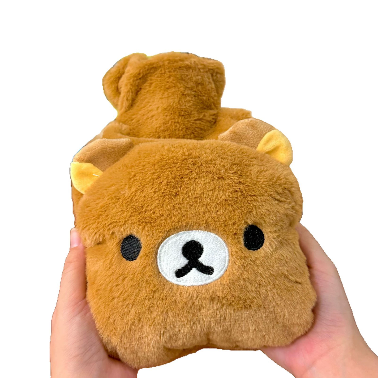 Cute water container, cartoon winter keep warm compress, increased thickness