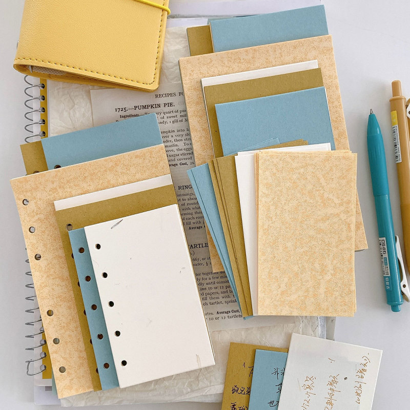 Sea Salt Cheese Mixed Special Paper M5A6A7 Handbook Loose-Leaf Paper Inner Page Inner Core Material Ins Atmosphere Material Paper Sea Salt Cheese Mixed Special Paper M5A6A7 Handbook Loose-Leaf Paper Inner Page Inner Core Material Ins Atmosphere Material Paper