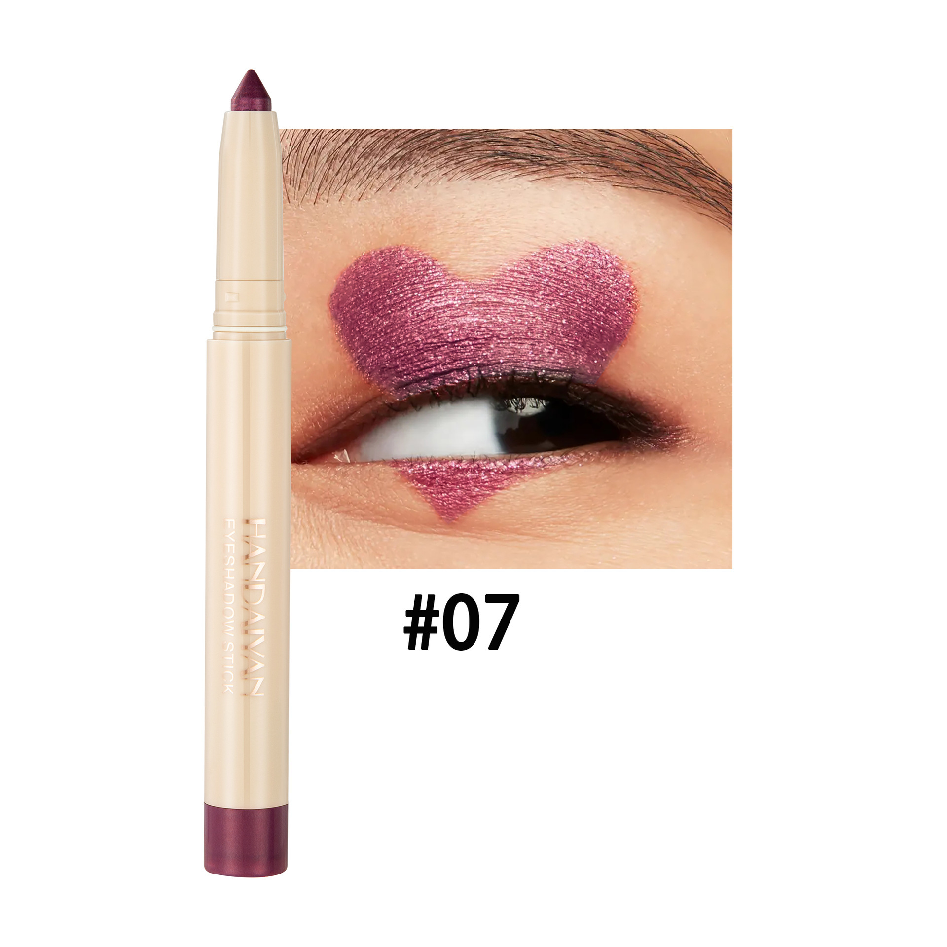 Handaiyan venta transfronteriza caliente, Han Qiang, club nocturno de maquillaje, lápiz de sombra de ojos de seda de seda de doble propósito, barra de lápiz de delineador de ojos cortable image 12
