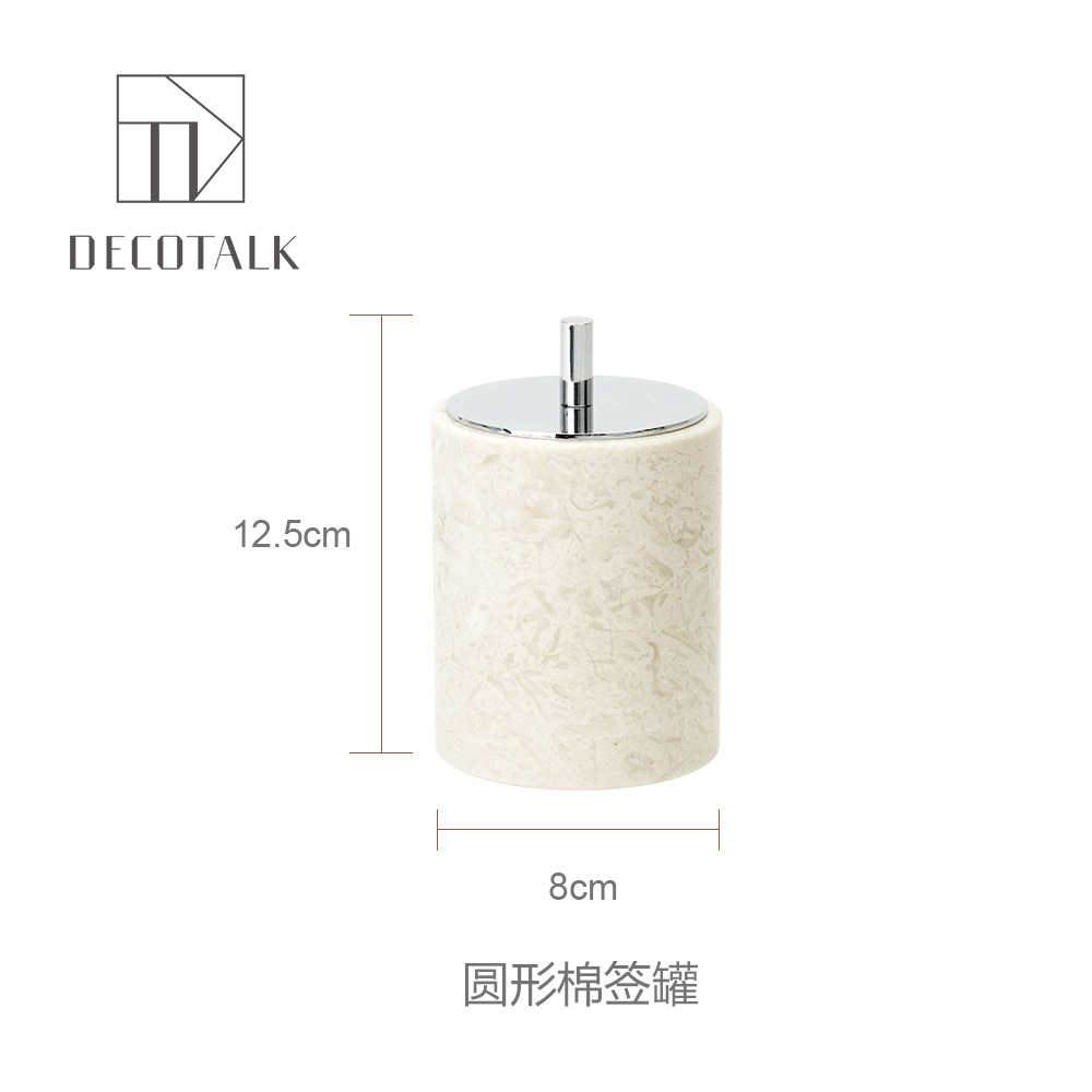 Latas redondas de hisopo de algodón