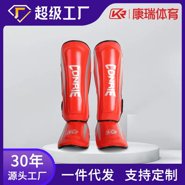 Cross-border Kangrui Boxing Leg Protectors and instep Protectors Sanda Protectors Fighting Competition Training Supplies