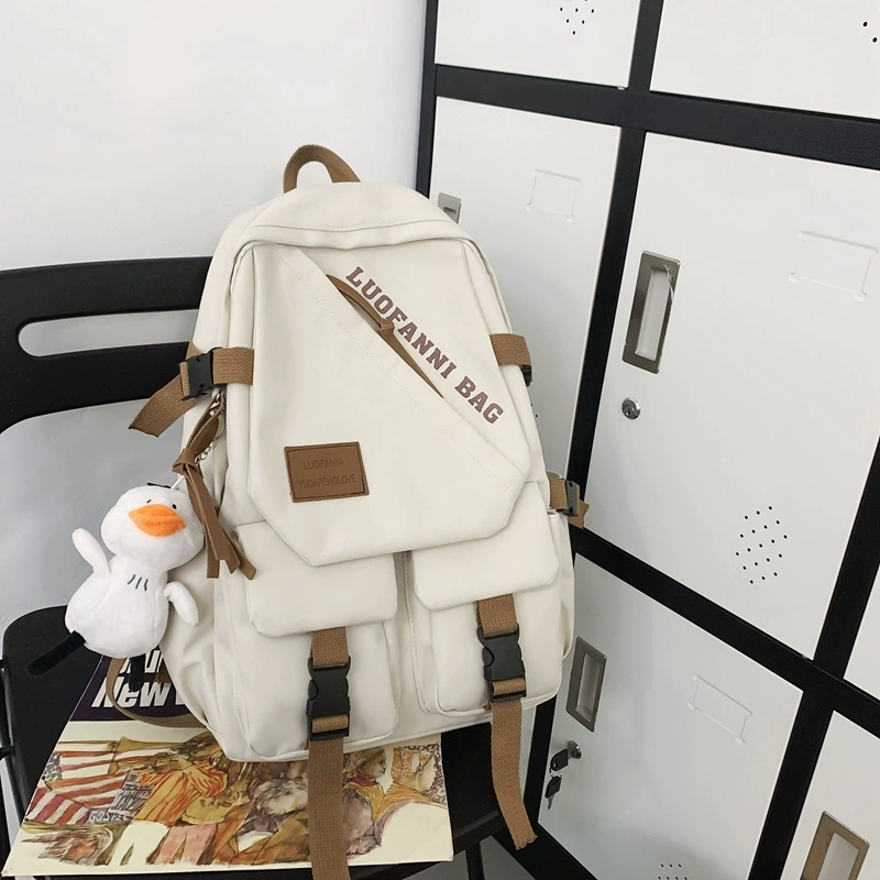 Backpack, shoulder bag, capacious Japanese universal trend school bag for leisure, Korean style